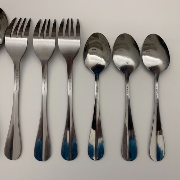 Thomson Stainless Steel Forks Knives Spoons Flatware Lot of 16 - Picture 8 of 12